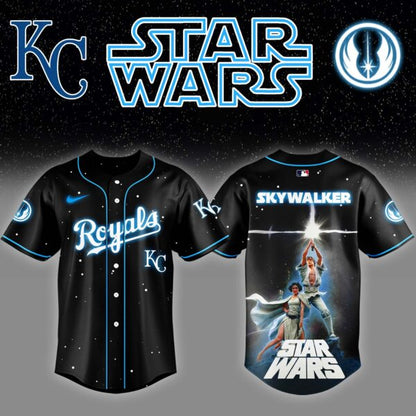 LIMITED EDITION - NEW CUSTOMIZED MLB19 KC ROYALS x STAR WARS BASEBALL JERSEY