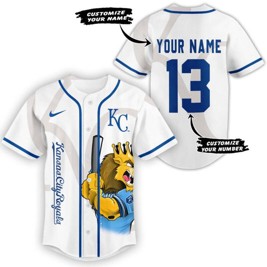 LIMITED EDITION - NEW CUSTOMIZED MLB19 KCR KANSAS CITY ROYALS BASEBALL JERSEY