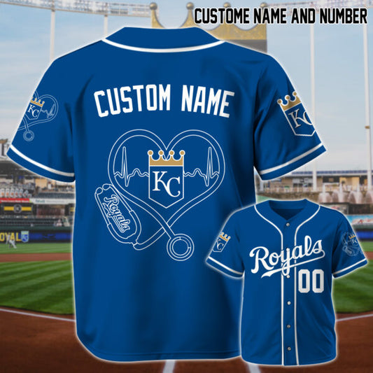 LIMITED EDITION - NEW CUSTOMIZED MLB19 KC ROYALS BASEBALL JERSEY
