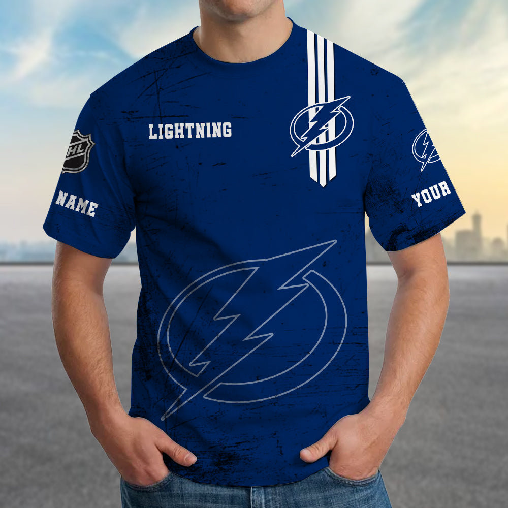 LIMITED EDITION - NEW CUSTOMIZED NHL12 TPL TAMPA BAY LIGHTNING T-SHIRT FOR FANS