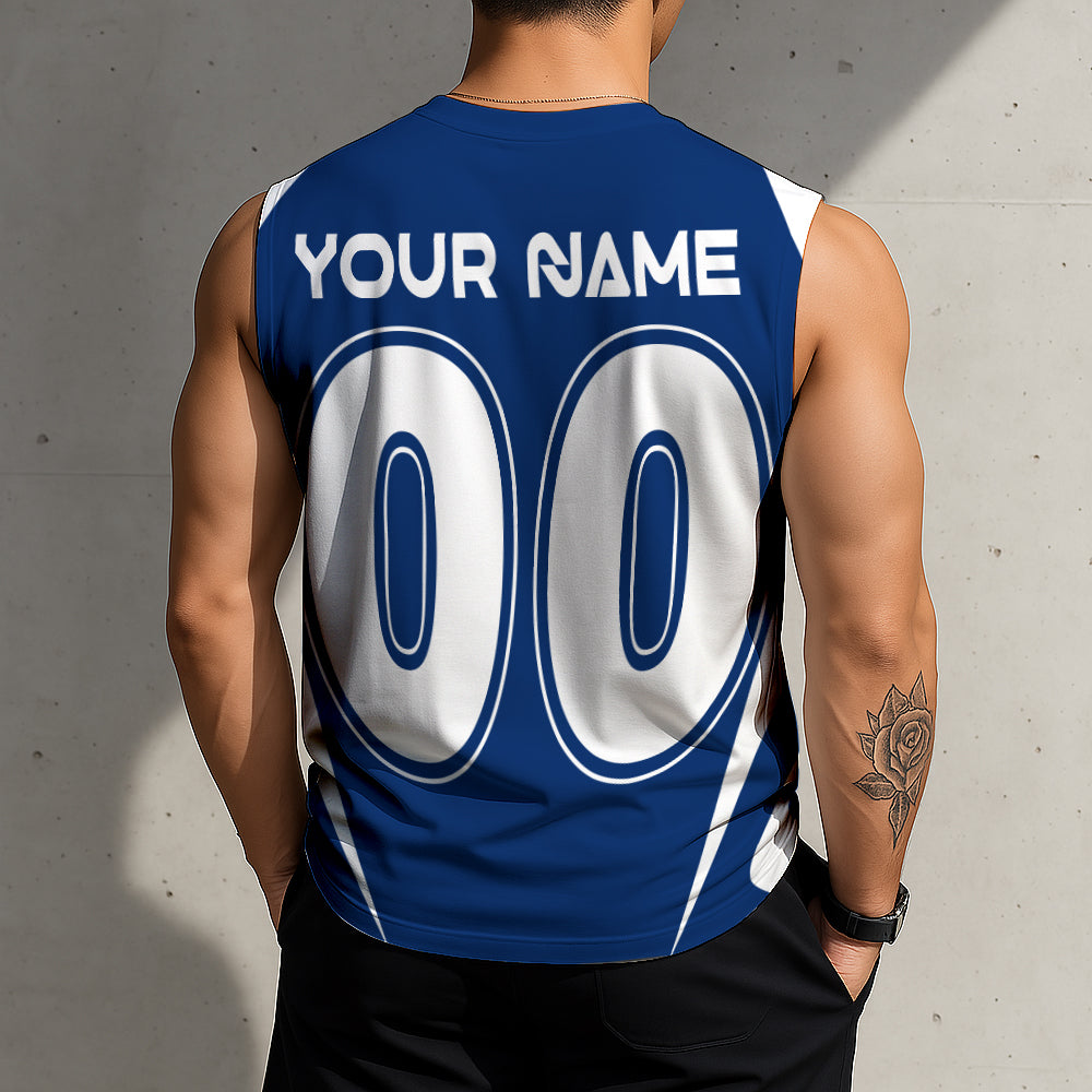 LIMITED EDITION - NEW CUSTOMIZED NHL12 TPL TAMPA BAY LIGHTNING TANK TOP & GYM SHIRT