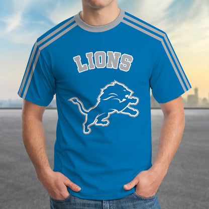 LIMITED EDITION - NEW PREMIUM NFL04 DTL DETROIT LIONS UNISEX T-SHIRT
