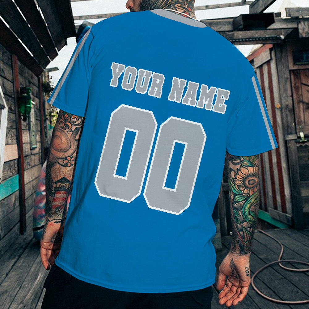LIMITED EDITION - NEW PREMIUM NFL04 DTL DETROIT LIONS UNISEX T-SHIRT