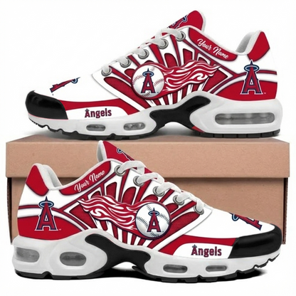 LIMITED EDITION - NEW CUSTOMIZED MLB27 LAA LOS ANGELES ANGELS NATIONALS UNISEX AIR MAX PLUS SNEAKERS