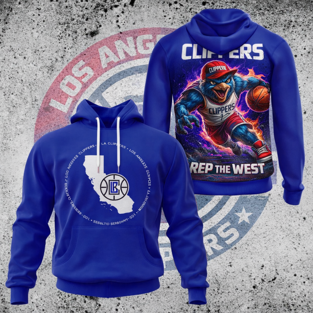 LIMITED EDITION - NEW CUSTOMIZED NBA10 LC LOS ANGELES CLIPPERS UNISEX T-SHIRT, POLO, HOODIE & JACKETS
