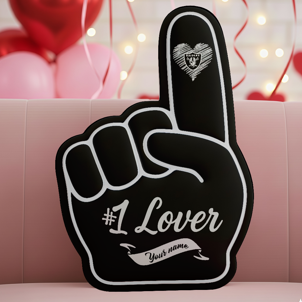 LIMITED EDITION - NEW CUSTOMIZED NFL07 LVR LAS VEGAS RAIDERS 3D BODY PILLOW
