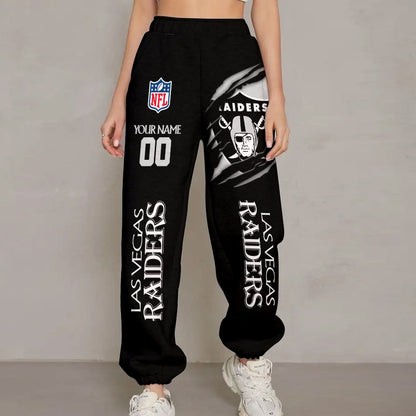 LIMITED EDITION - NEW PREMIUM NFL07 LVR LAS VEGAS RAIDERS UNISEX LONG PANTS
