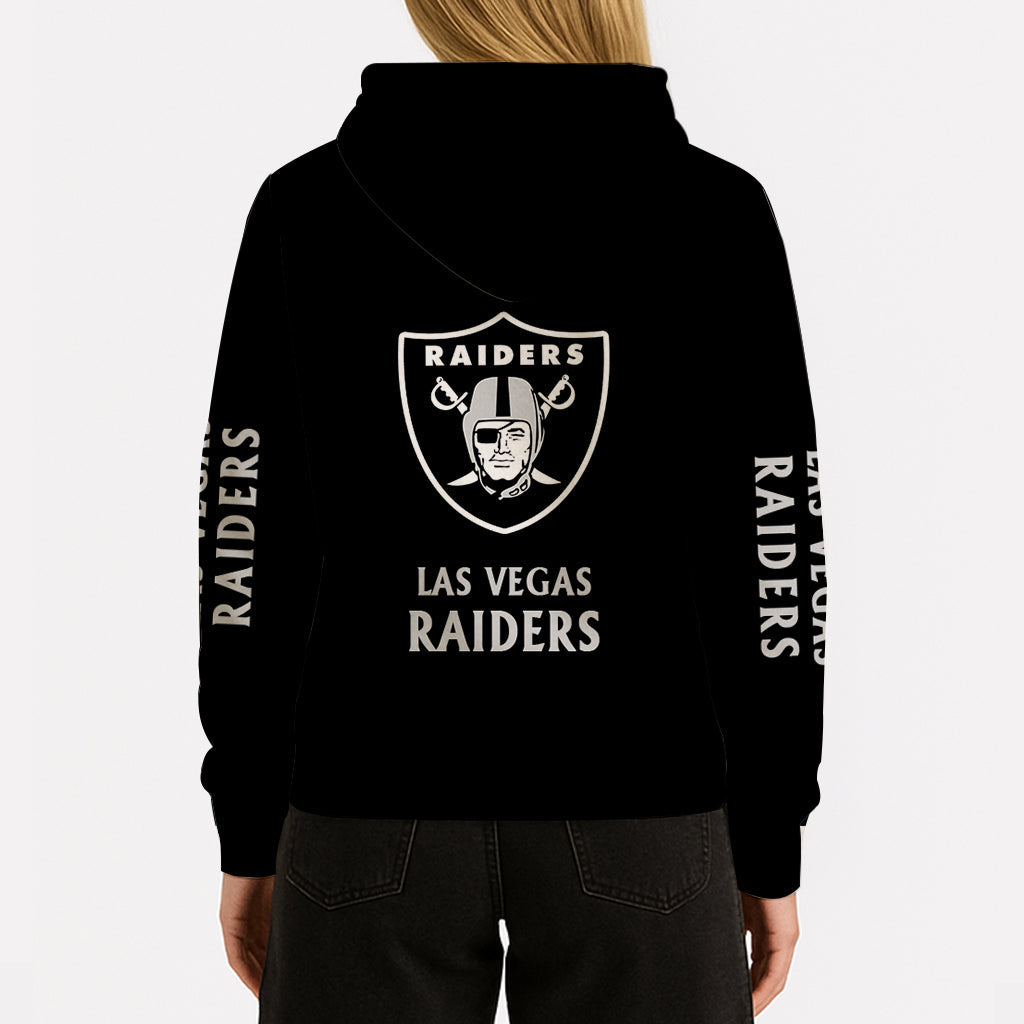 LIMITED EDITION - NEW CUSTOMIZED NFL07 LVR LAS VEGAS RAIDERS UNISEX HOODIE