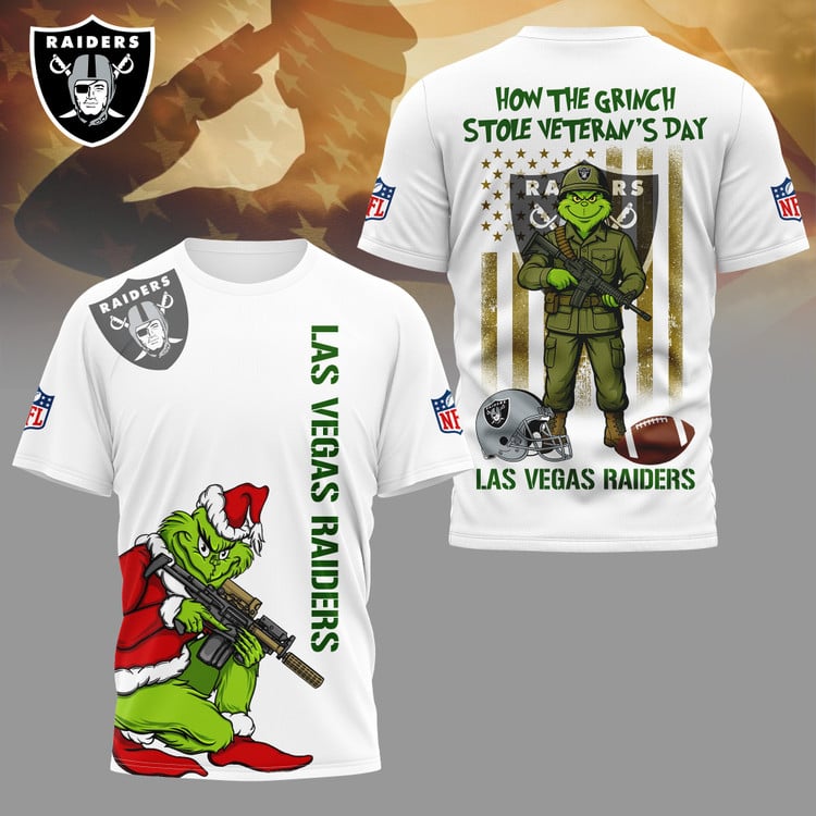 LIMITED EDITION - NEW CUSTOMIZED NFL07 LVR LAS VEGAS RAIDERS 3D SHIRT