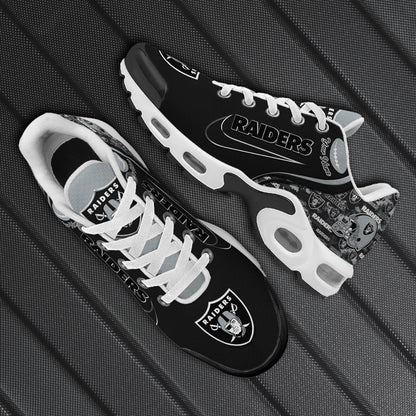 LIMITED EDITION - NEW CUSTOMIZED NFL07 LVR LAS VEGAS RAIDERS UNISEX AIR MAX PLUS SNEAKERS