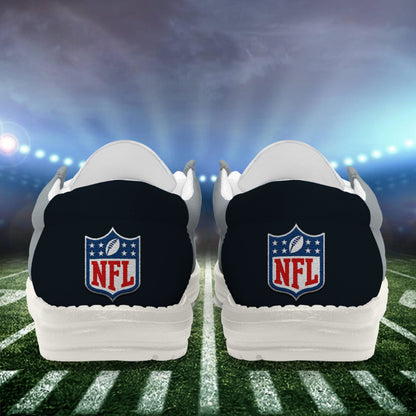 LIMITED EDITION - NEW CUSTOMIZED NFL07 LVR LAS VEGAS RAIDERS LOAFER SHOES
