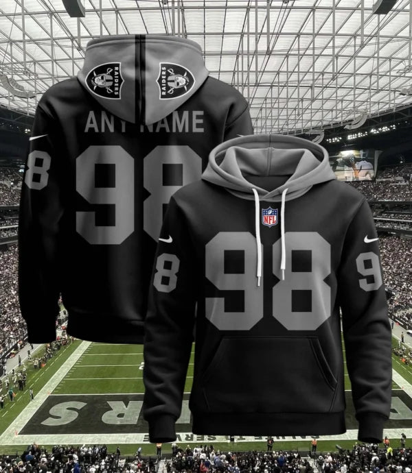 LIMITED EDITION - NEW CUSTOMIZED NFL07 LVR LAS VEGAS RAIDERS UNISEX T-SHIRT, POLO, HOODIE & JACKETS
