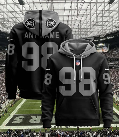 LIMITED EDITION - NEW CUSTOMIZED NFL07 LVR LAS VEGAS RAIDERS UNISEX T-SHIRT, POLO, HOODIE & JACKETS