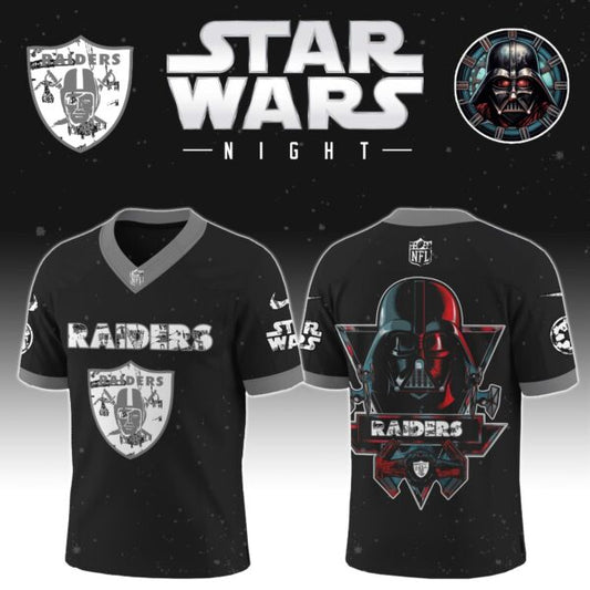 LIMITED EDITION - NEW CUSTOMIZED NFL07 LVR LAS VEGAS RAIDERS V-NECK BASKETBALL JERSEY