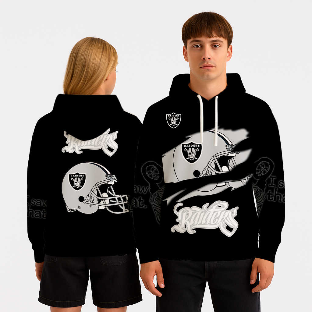 LIMITED EDITION - NEW CUSTOMIZED NFL07 LVR LAS VEGAS RAIDERS UNISEX T-SHIRT, POLO, HOODIE & JACKETS