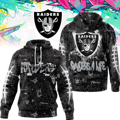 LIMITED EDITION - NEW CUSTOMIZED NFL07 LVR LAS VEGAS RAIDERS UNISEX T-SHIRT, POLO, HOODIE & JACKETS