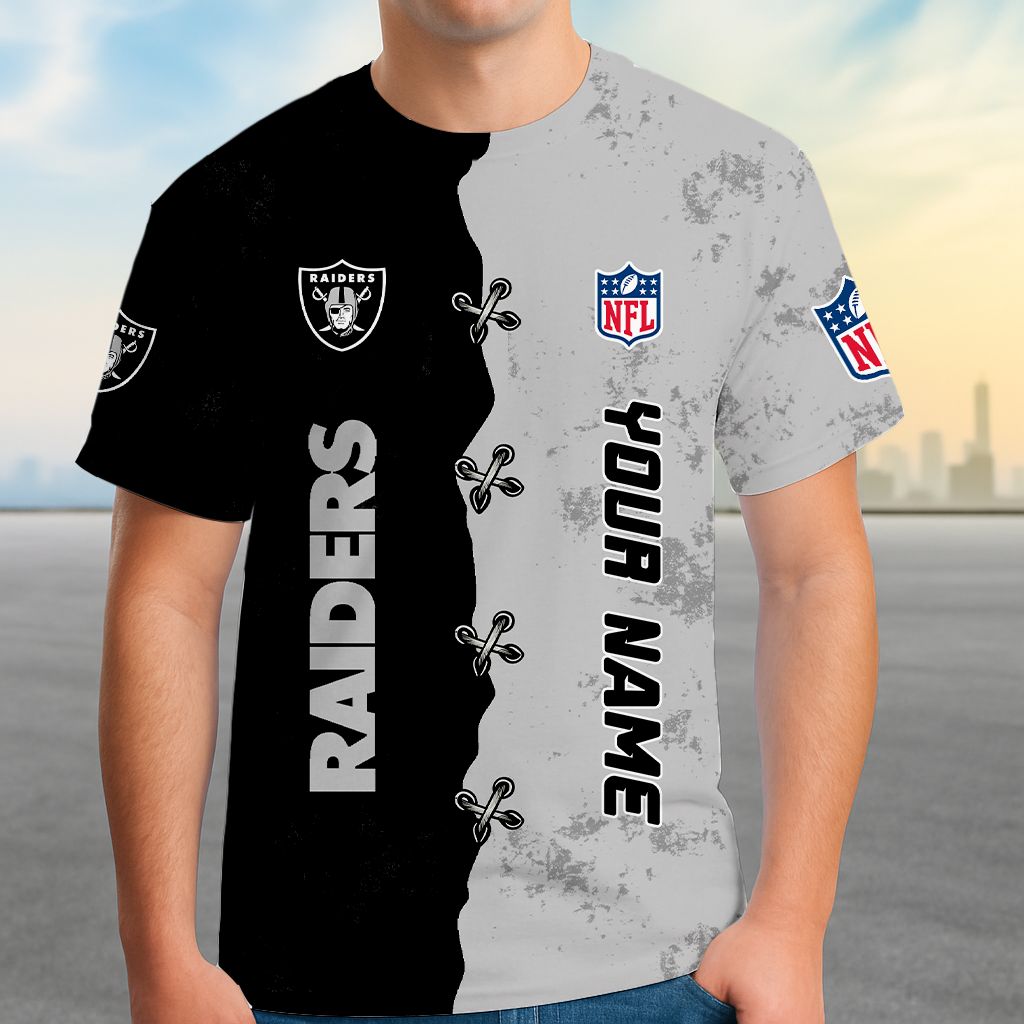 LIMITED EDITION - NEW CUSTOMIZED NFL07 LVR LAS VEGAS RAIDERS UNISEX T-SHIRT, POLO, HOODIE & JACKETS