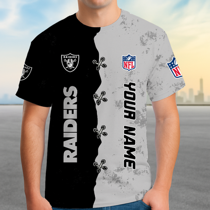 LIMITED EDITION - NEW CUSTOMIZED NFL07 LVR LAS VEGAS RAIDERS UNISEX T-SHIRT, POLO, HOODIE & JACKETS