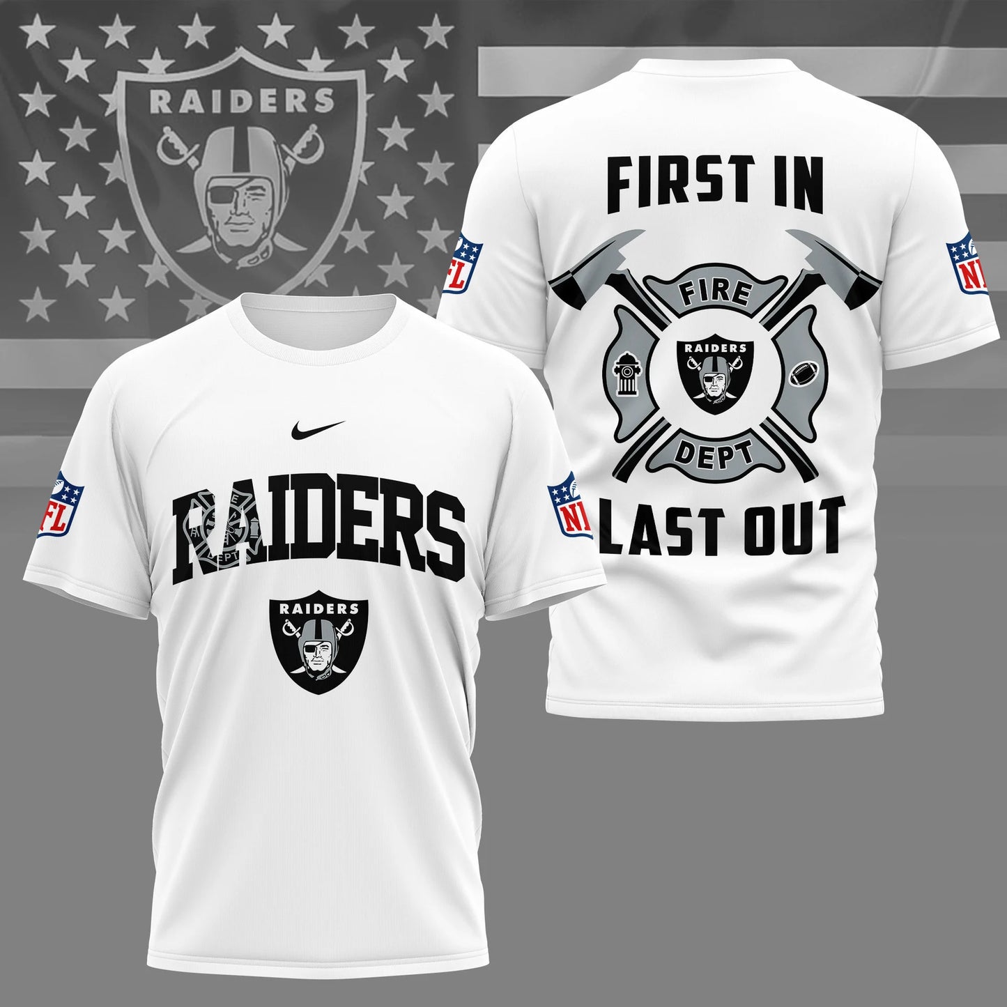 LIMITED EDITION - NEW CUSTOMIZED NFL07 LVR LAS VEGAS RAIDERS T-SHIRT | MULTIPLE COLORS AVAILABLE