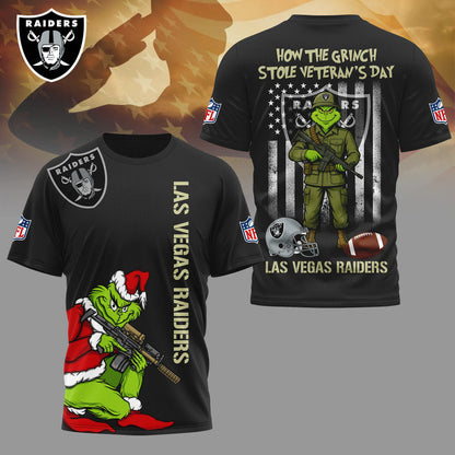 LIMITED EDITION - NEW CUSTOMIZED NFL07 LVR LAS VEGAS RAIDERS 3D SHIRT