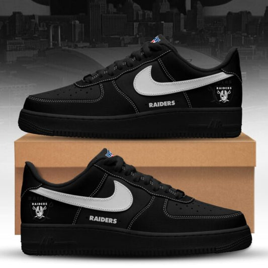 LIMITED EDITION - NEW CUSTOMIZED NFL07 LVR LAS VEGAS RAIDERS AF1 SNEAKERS
