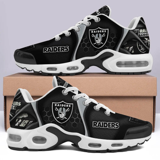 LIMITED EDITION - NEW CUSTOMIZED NFL07 LVR LAS VEGAS RAIDERS UNISEX AIR MAX PLUS SNEAKERS