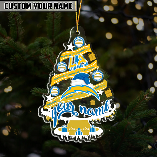 LIMITED EDITION - NEW CUSTOMIZED NFL09 LAC LOS ANGELES CHARGERS ORNAMENT
