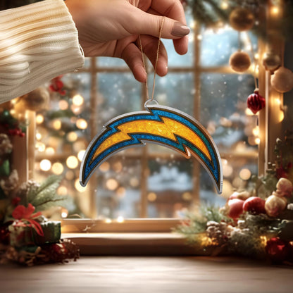LIMITED EDITION - NEW CUSTOMIZED NFL09 LAC LOS ANGELES CHARGERS ACRYLIC ORNAMENT