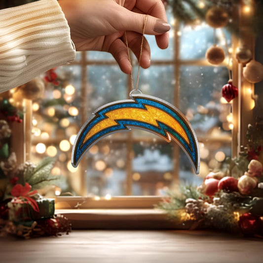 LIMITED EDITION - NEW CUSTOMIZED NFL09 LAC LOS ANGELES CHARGERS ACRYLIC ORNAMENT