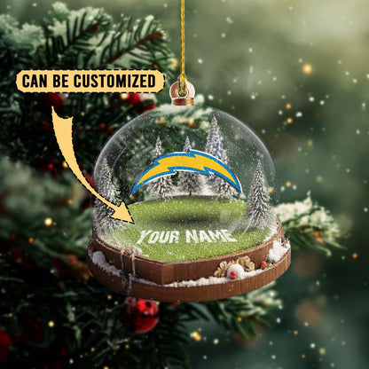 LIMITED EDITION - NEW CUSTOMIZED NFL09 LAC LOS ANGELES CHARGERS ACRYLIC ORNAMENT