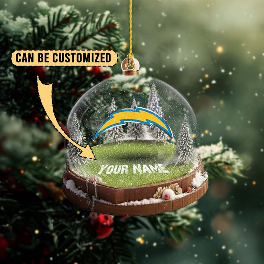 LIMITED EDITION - NEW CUSTOMIZED NFL09 LAC LOS ANGELES CHARGERS ACRYLIC ORNAMENT