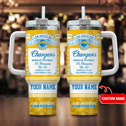 LIMITED EDITION - NEW CUSTOMIZED NFL09 LAC LOS ANGELES CHARGERS TUMBLER CUP