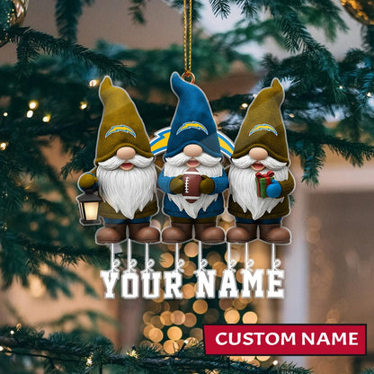LIMITED EDITION - NEW CUSTOMIZED NFL09 LAC LOS ANGELES CHARGERS ORNAMENT