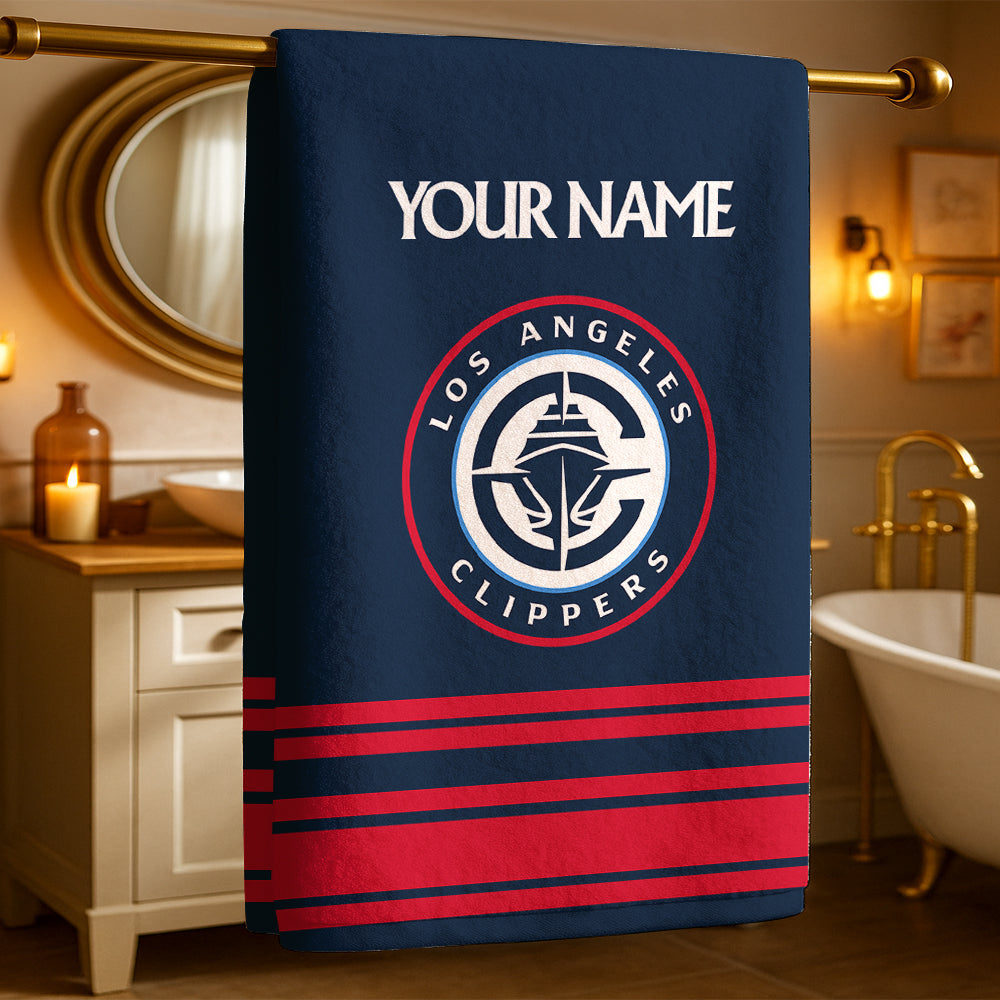 The Clips NBA Personalized Beach & Bath Towel