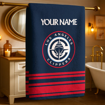 The Clips NBA Personalized Beach & Bath Towel
