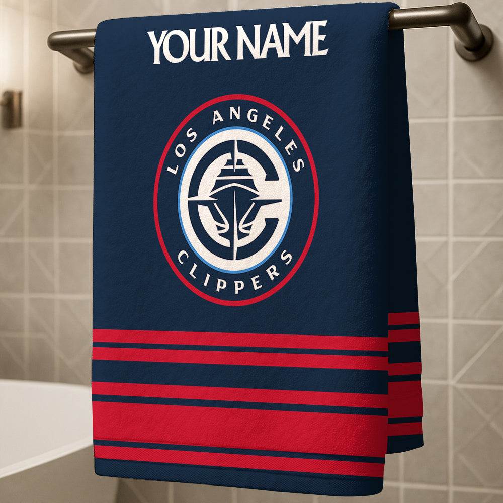 The Clips NBA Personalized Beach & Bath Towel