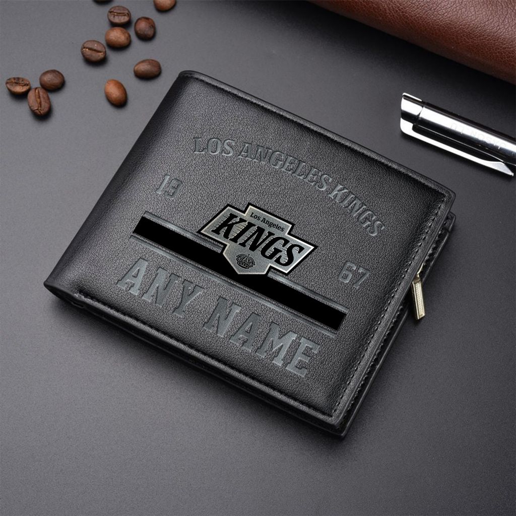 LIMITED EDITION - NEW CUSTOMIZED NHL16 LAK LOS ANGELES KINGS LEATHER WALLET