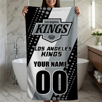 LIMITED EDITION - NEW CUSTOMIZED NHL16 LAK LOS ANGELES KINGS BEACH & BATH TOWEL