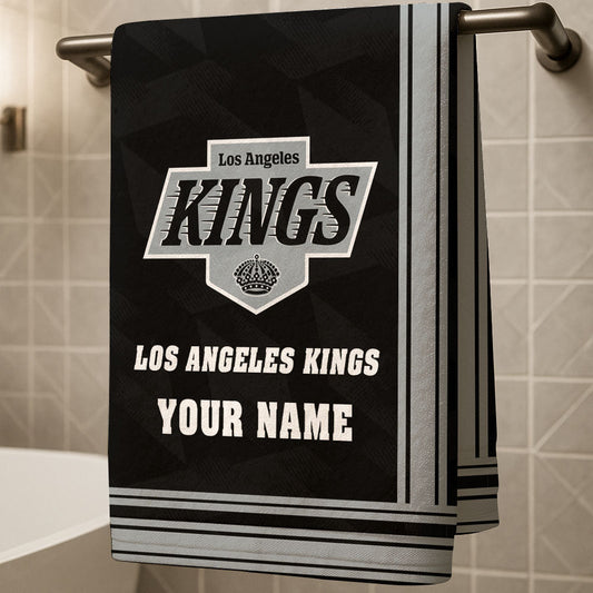 LIMITED EDITION - NEW CUSTOMIZED NHL16 LAK LOS ANGELES KINGS BEACH & BATH TOWEL