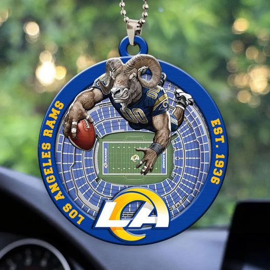 LIMITED EDITION - NEW CUSTOMIZED NFL22 LAR LOS ANGELES RAMS ORNAMENT