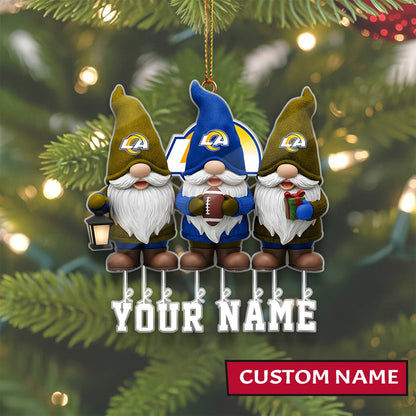 LIMITED EDITION - NEW CUSTOMIZED NFL22 LAR LOS ANGELES RAMS ORNAMENT