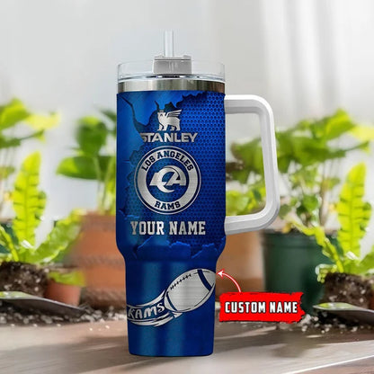 LIMITED EDITION - NEW CUSTOMIZED NFL22 LAR LOS ANGELES RAMS TUMBLER CUP