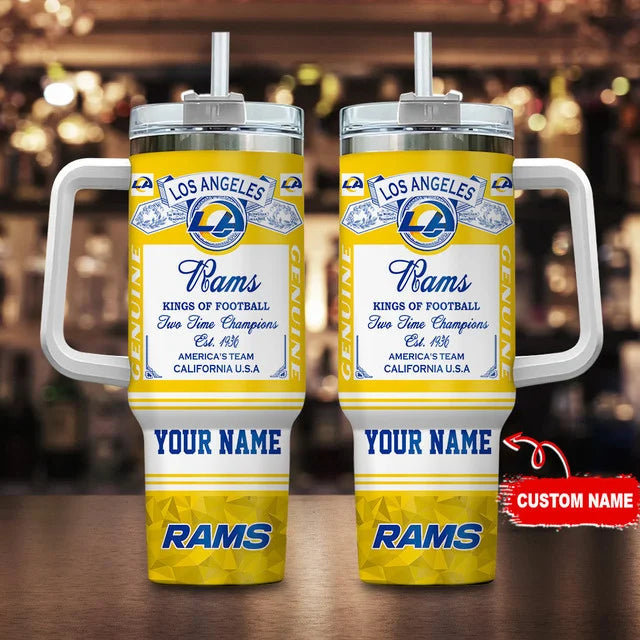 LIMITED EDITION - NEW CUSTOMIZED NFL22 LAR LOS ANGELES RAMS TUMBLER CUP