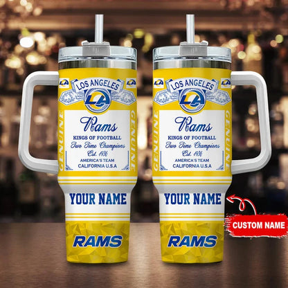 LIMITED EDITION - NEW CUSTOMIZED NFL22 LAR LOS ANGELES RAMS TUMBLER CUP