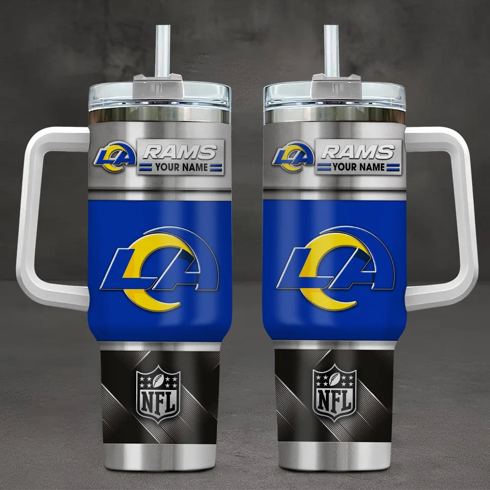 LIMITED EDITION - NEW CUSTOMIZED NFL22 LAR LOS ANGELES RAMS TUMBLER CUP