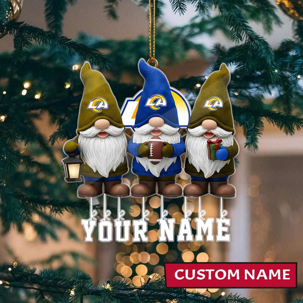 LIMITED EDITION - NEW CUSTOMIZED NFL22 LAR LOS ANGELES RAMS ORNAMENT