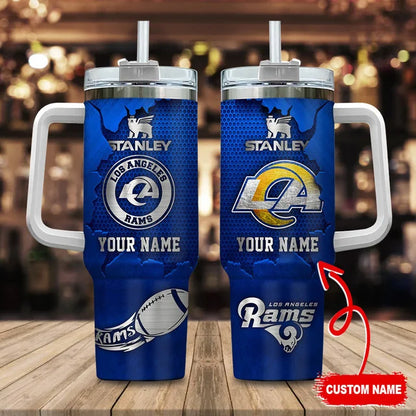 LIMITED EDITION - NEW CUSTOMIZED NFL22 LAR LOS ANGELES RAMS TUMBLER CUP