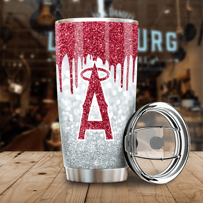 LIMITED EDITION - NEW CUSTOMIZED MLB27 LA ANGELS TUMBLER CUP
