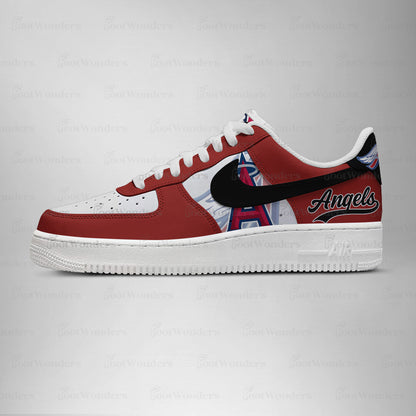 LIMITED EDITION - NEW CUSTOMIZED MLB27 LA ANGELS AF1 SHOES