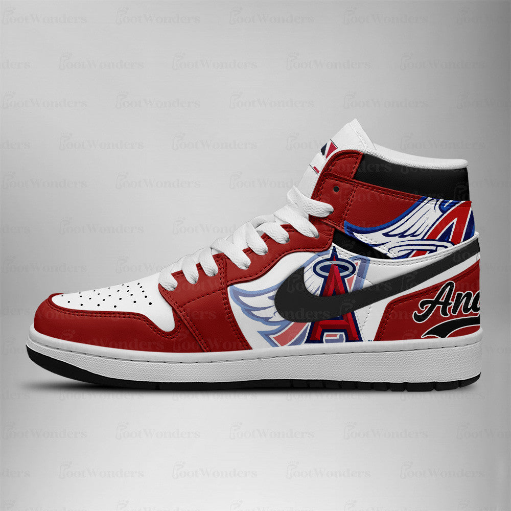 LIMITED EDITION - NEW CUSTOMIZED MLB27 LAA LOS ANGELES ANGELS AIR JORDAN SNEAKERS